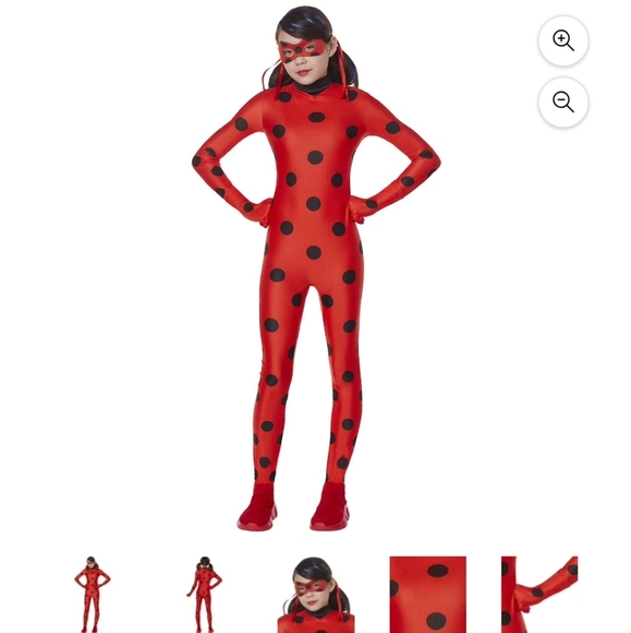Kids Costume Miraculous Ladybug Red Polka Dot Jumpsuit - NWT size XL age 12 - Picture 1 of 5